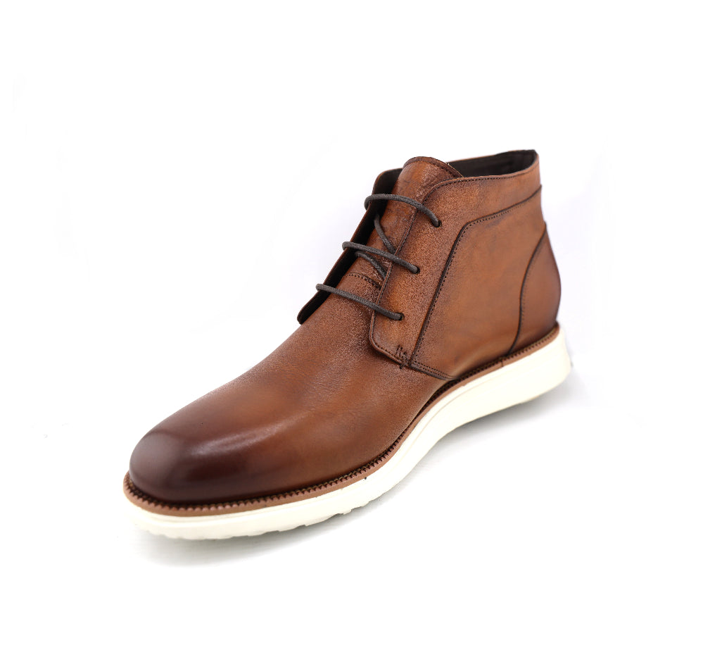 Luca Premier Full Grain Leather Hand Stained Chukka Boots